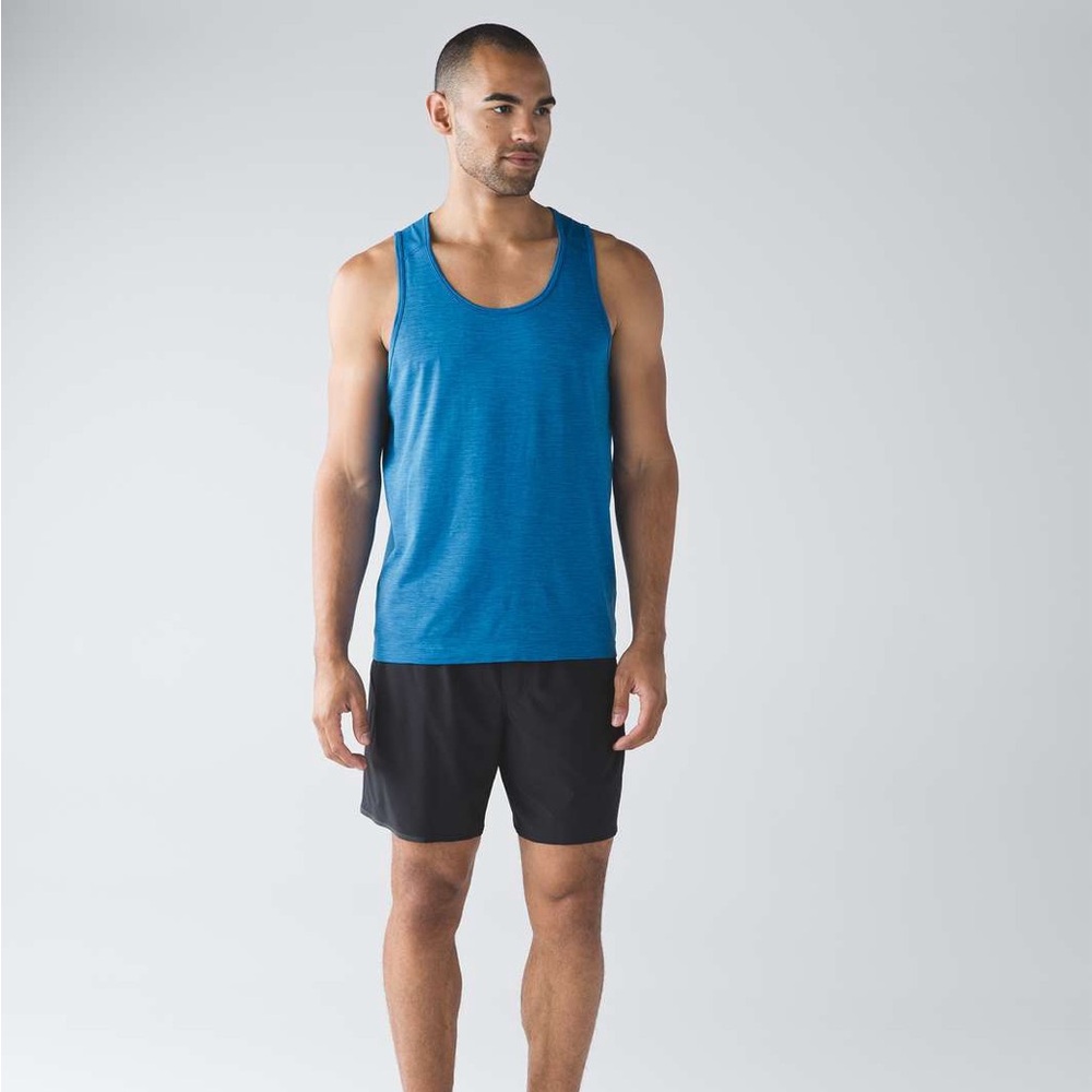 Lululemon Men’s Metal Vent Tech Tank EUC Small Riviera Blue